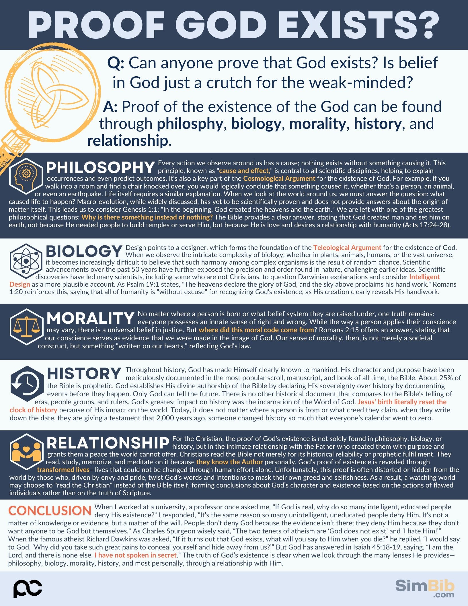 SimBib - Proof God Exists
